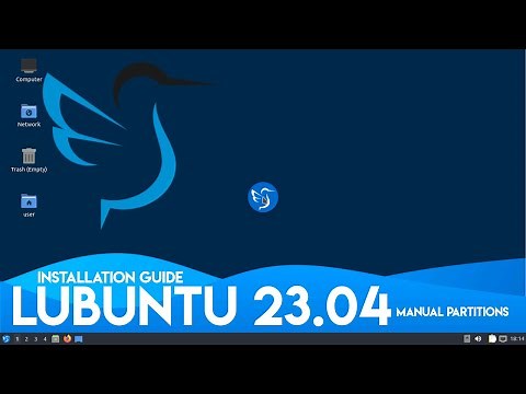 How to Install Lubuntu 23.04 Luner Lobster with Manual Partitions | Ubuntu 23.04 UEFI