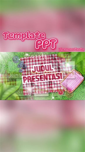Template PPT Canva | Theme : Picnic check link on my bio for buying! nextt tema apa lagii?? #templateppt #pptkeren #pptaesthetic #canvadesign #templateaesthetic