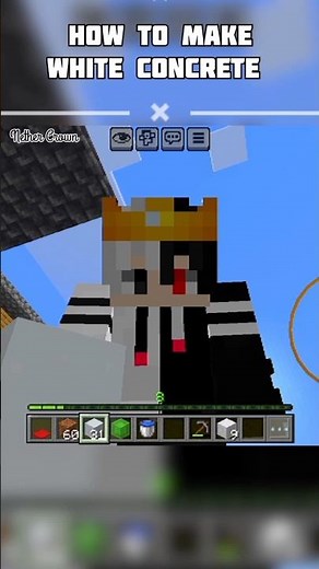 How to make White Concrete in Minecraft ! White stone in Minecraft Concrete Stones in Minecraft