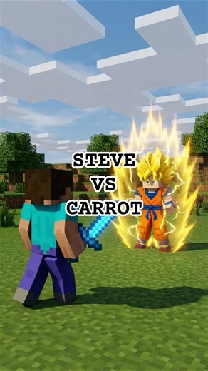 Carrot vs Steve (Minecraft Parody) #shorts