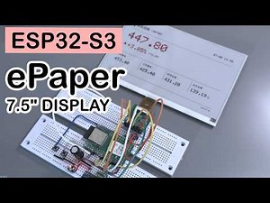 I Built a Stock Ticker With ESP32-S3 + 7.5" Color E-Ink Display [NO TALKING]