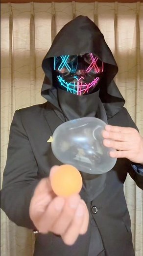 簡単にできる！不思議！面白い！風船の貫通マジック【手品種明かし付き】 #shorts