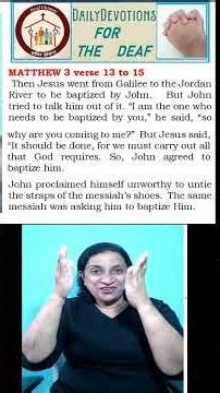 DAILY DEVOTION FOR THE DEAF (ASL) Bible EDUCATION in AMERICAN Sign Language (ASL)