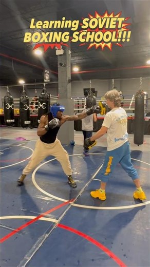 Soviet Boxing School with Coach Mike:Straight Punches with the Step!!! #shorts