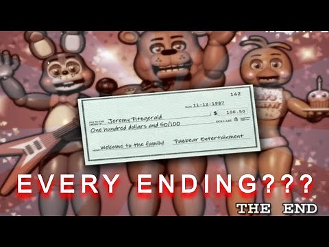 All Five Nights At Freddys Ending | FNAF 2
