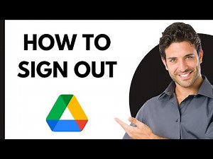 How to sign out of Google Drive