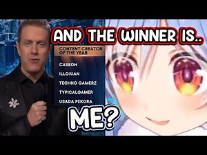 Pekora's Reaction on "Content Creator of the Year" Winner (The Game Awards)