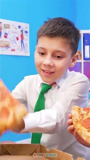 🍕 Let's SHARE pizza EQUALLY! Cut fair, HAPPY tummies! 😋✨ #Shorts #Kids