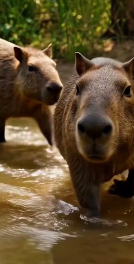 Calm Among Predators: The Fearless Capybara