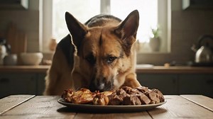 Hungry dog feed by Old women | Pawsome Rescue