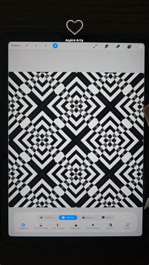 New Geometric Design in Digital Art #procreate #shorts