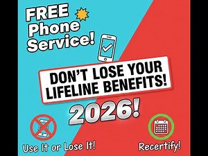 FREE Phone Service: Don't Lose Your Lifeline Benefits in 2026!