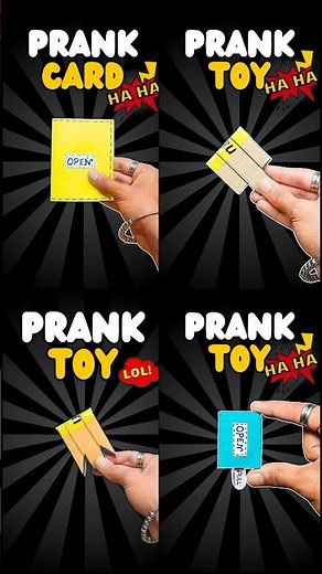 4 Amazing Prank Toy Tutorial😝✂️ #diy #craft #papercraft #experimnent #papertoys #origami #pranktoy