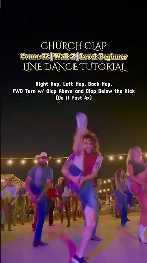 CHURCH CLAP - Line Dance Tutorial