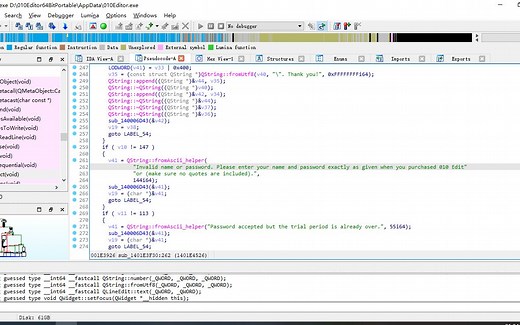 IDA Pro简单爆破010Editor
