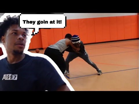 These open runs got physical, quick!