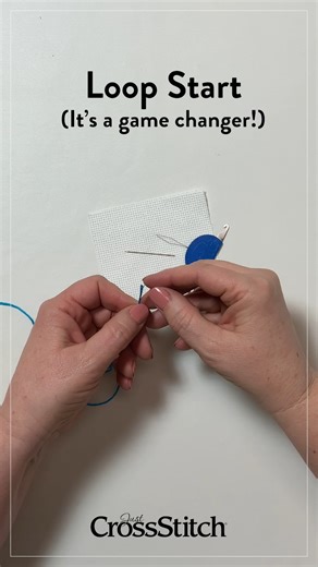 104K views · 814 reactions | Learn how to loop start in this exclusive tutorial! Save for later.  淋 | Just CrossStitch Magazine | Facebook