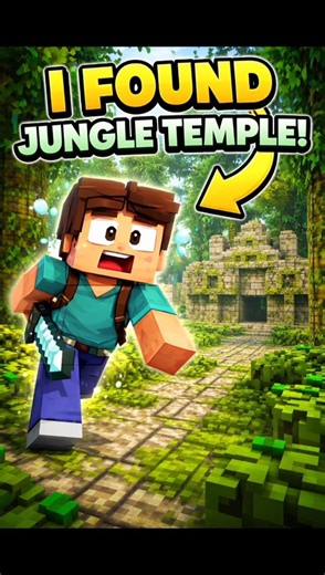 Running until I find Jungle Temple #shorts #minecraft