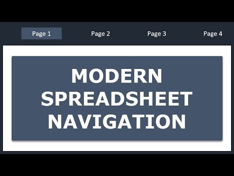How To Build Modern Spreadsheet Navigation in Excel