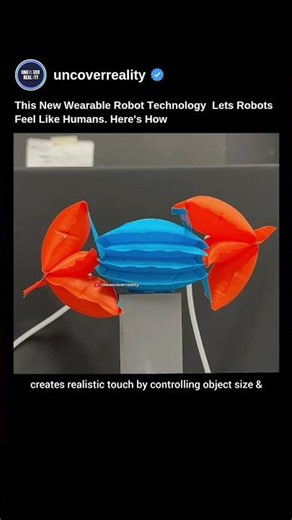 This New Wearable Robot Technology Lets Robots Feel Like Humans #robot #shorts #technology
