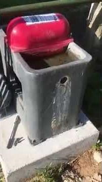 Behlen automatic waterer. Level adjustment.