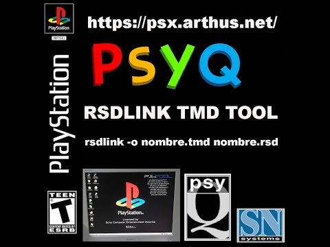 PSYQ SDK RSDLINK TMD Convertion TOOL