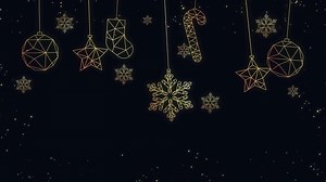 Download Christmas Elements Hanging Background Animation for free