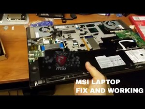 MSI laptop was not turning now is working and fixed