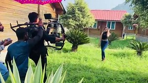 BTS My First Romantic Hindi Music video Shoot 😍 With Barrister Babu Pravisht Mishra & bindass kavya | Bindass kavya