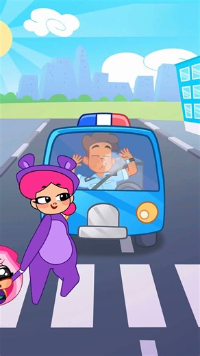 Don't Cross the Road at the Red Light! 🚦🚗 Traffic Safety with Mom