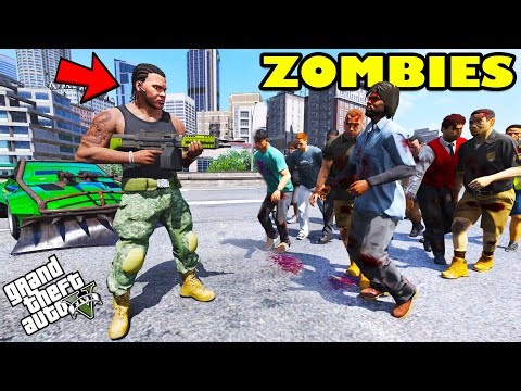 Franklin Become BODYGUARD In ZOMBIE APOCALYPSE GTA 5 | SHINCHAN and CHOP
