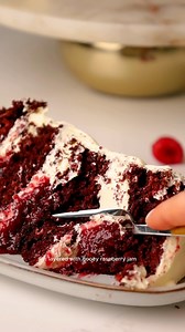 Rosie Brown on Instagram: "Red Velvet Raspberry Cake ❣️ The summer version of a classic - im obsessed 🥹🥹 Red velvet sponge made with fresh raspberry coulis, filled with raspberry jam wrapped in dairy free white chocolate cream cheese frosting. Dairy free and egg free recipe! Recipe can be accessed via my website or via subscription here on Instagram ❣️link in my bio or recipebyrosie.com #eggless #dairyfreerecipes #egglesscakes #redvelvetcake #raspberrycake #vegan #summerrecipes #baking #bakecl