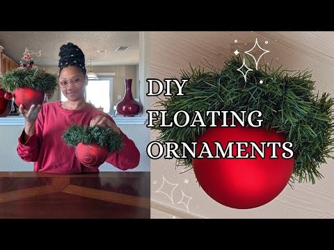 DIY FLOATING ORNAMENTS ✨ The Easiest Christmas Hack You’ll Wish You Tried Sooner!