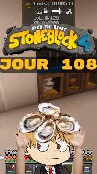 Jour 108 ! J'ai eu peur 😭😵 [Stone Block 4] #minecraft #edgartv #gaming
