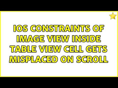 iOS Constraints of image view inside table view cell gets misplaced on scroll