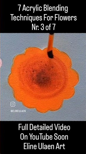 Nr. 3 of 7 Acrylic Blending Techniques For Flowers