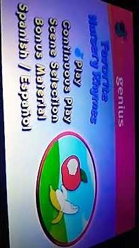 Baby Genius Favorite Nursery Rhymes DVD menu