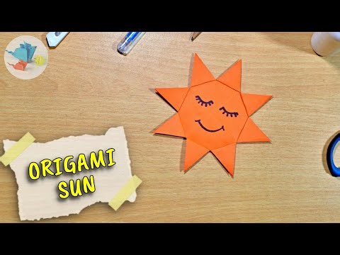 origami sun easy | origami sun | how to make origami sun