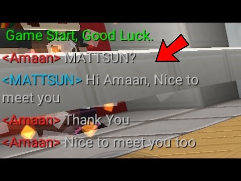 MATTSUN and Amaan in The Same Match!! 😆 (Blockman GO : BedWars) but it's fake MATTSUN and Amaan