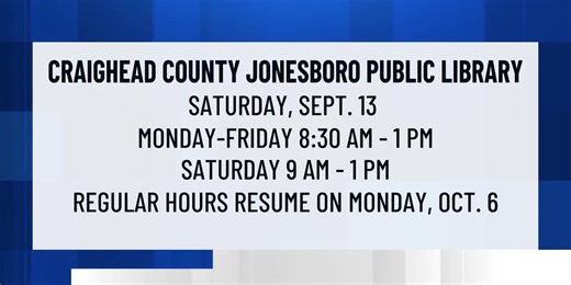 Library announces new Saturday hours while it awaits repairs