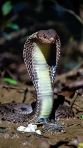 King Cobra Raids Nest Shocking Hatchling Predation in the Wild