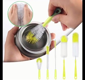 5 Pack Bottle Brushes, 16" Long Handle Bottle Cleaning Brush,Water Bottle Brush,Flexible Bottle Brush Cleaner for Washing Narrow Neck Beer Glasswares,Sports Bottle,Baby Bottle,Wine Decanter