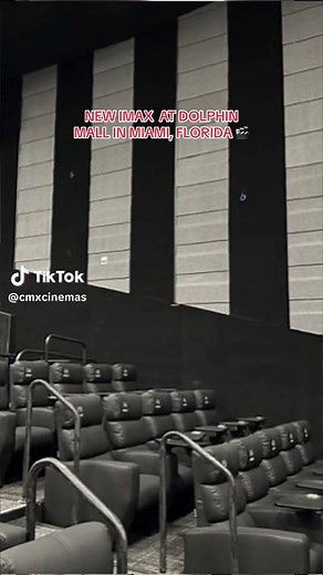 Check out our new IMAX auditorium at the Dolphin Mall 😍 It’s the biggest screen, with immersive sound, and the best seats in town. #onlyatcmx