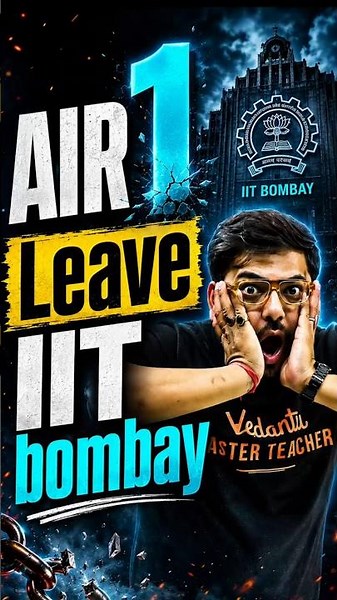 Why AIR 1 left IIT Bombay? 🤯#jee #jee2026 #jee2027 #iitbombay #iit #education #shorts #research