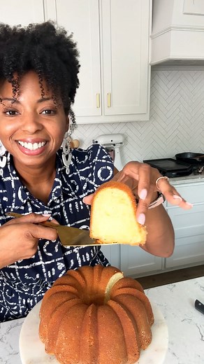 Cream Cheese Pound Cake - recipe below⤵ | Grandbaby Cakes by Jocelyn Delk Adams