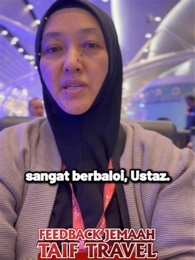 ✨Terima kasih atas perkongsian puan, Alhamdulillah. Beliau antara Jemaah Taif Travel Umrah 26 Dis - 06 Jan 2026. ____________ 📌 Pakej Umrah yang disertai para jemaah ini adalah PAKEJ PROMO UMRAH RM 5990, Free Speed Train Haramain, Free 4x Umrah Dibimbing. 📌Tawaran masih dibuka untuk Umrah 2026! WhatsApp kami sekarang di 017-389 9981 #umrahtaiftravel #taiftravel #umrahtaif #infotaiftravel #infotaif #pelepasanumrah #pelepasan #umrah2025 #Umrah2026 #foryoupageシforyou #umrahdisember #UmrahDisember
