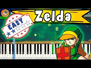 Link's Awakening - Overworld zelda piano tutorial easy how to play
