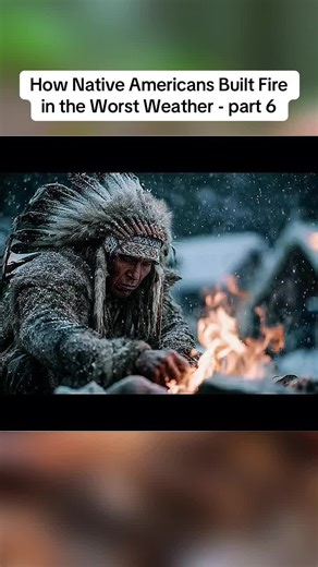How Native Americans Built Fire in Adverse Weather