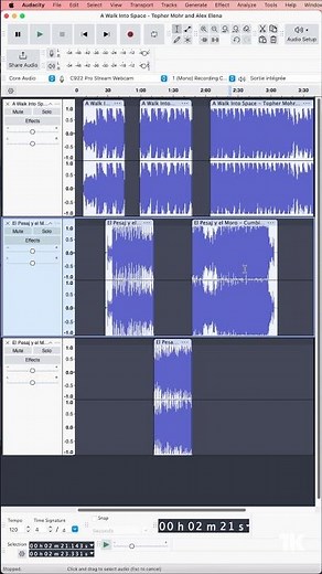 Couper et déplacer une musique sur une nouvelle piste | Tutoriel #audacity