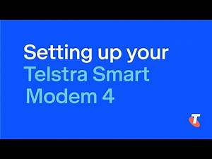 Telstra Smart Modem 4 Setup (NBN, OptiComm & Satellite)